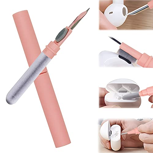 Bluetooth Earbuds Cleaning Pen, Multifunction Airpod Cleaner Kit with Soft Brush for Wireless Earphones Bluetooth Headphones Charging Box Accessories, Computer, Camera and Mobile Phone (Pink) - Image 2