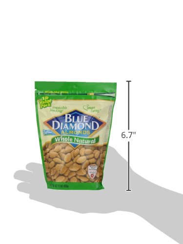 Blue Diamond Almonds Whole Natural, 16 oz. - Image 4
