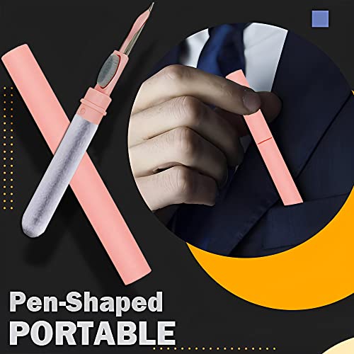 Bluetooth Earbuds Cleaning Pen, Multifunction Airpod Cleaner Kit with Soft Brush for Wireless Earphones Bluetooth Headphones Charging Box Accessories, Computer, Camera and Mobile Phone (Pink) - Image 5