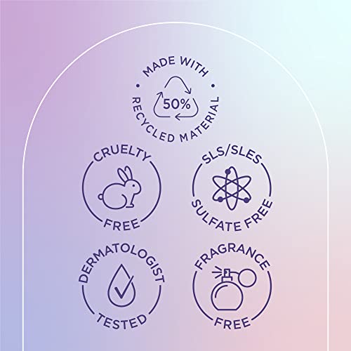 Biore Hydrate & Glow Gentle Face Wash for Dry Skin, Sensitive Skin, Dermatologist Tested, Fragrance Free, SLS/SLES Sulfate Free Facial Cleanser, Cruelty Free & Vegan Friendly 6.77 Oz Bottle  - Image 9