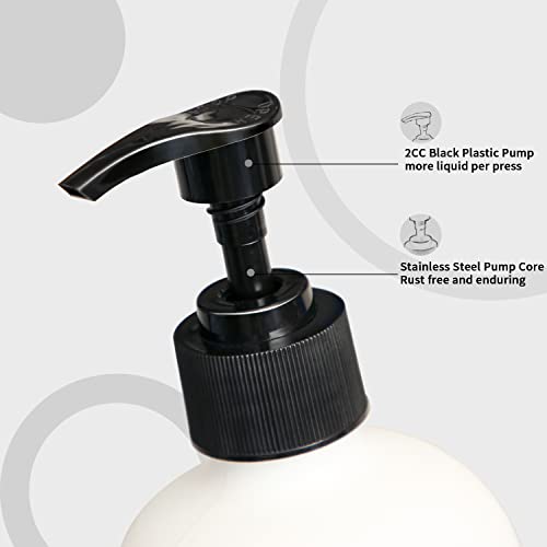 MOMEEMO Soap Dispenser Set 2 Pack, Contains Dish Soap Dispenser and Hand Soap Dispenser. 16 Oz Black Soap Dispenser with Black Plastic Pumps, Perfect for Black Kitchen Decor. (Black) - Image 4
