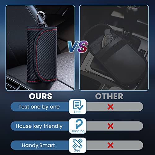Faraday Key Fob Protector (2 PACK), 2022 New Faraday Bag Signal Blocking Car Key Faraday Case, Car RFID Faraday Cage Antitheft Products - Image 3