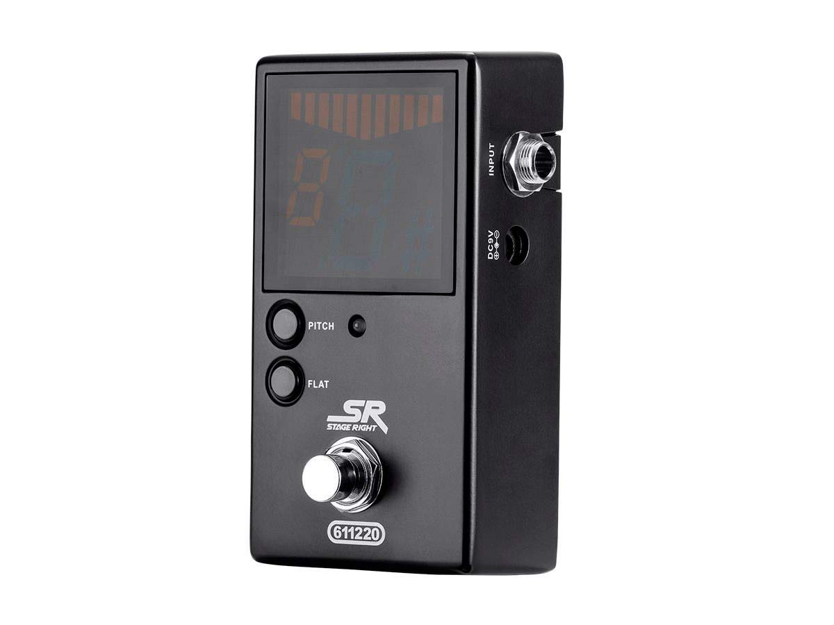 Monoprice Chromatic Pedal Tuner - Black, Normal & True-Bypass Outputs, Easy to Tune Your Bass & Guitars - Stage Right Series - Image 4
