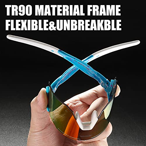 RINKUOLYO Sports Polarized Sunglasses for Men and Women, Viper Sunglasses for Cycling, Running, Driving - Image 6