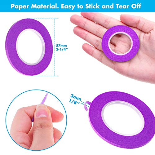 cridoz 15 Rolls 1/8 Whiteboard Thin Tape Pinstripe Art Tape Dry Erase Board Grid Tape Lines Pinstriping Electrical Marking Tape, Assorted Colors - Image 6