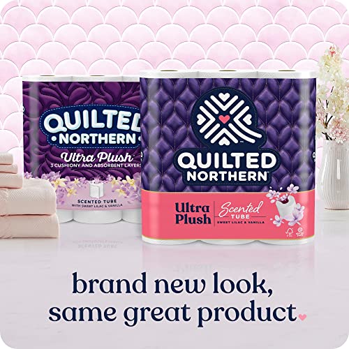 Quilted Northern Ultra Plush® Toilet Paper with Sweet Lilac & Vanilla Scented Tube, 6 Mega Rolls, 3-Ply Bath Tissue - Image 11