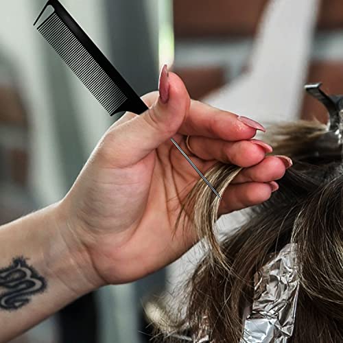 3 Pieces Teasing Brush Set Bristle Hair Brush 3 Row Teasing Brush Dual Edge Brush Sturdy Styling Comb Parting Comb for Brushing, Combing, Slicking Hair for Stylist Women (Black) - Image 5