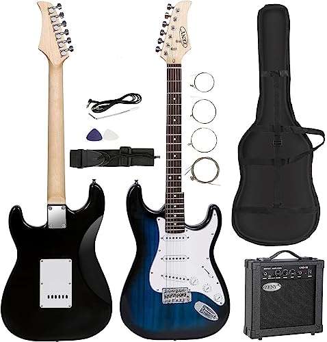 ZENY 39" Full Size Electric Guitar with Amp, Case and Accessories Pack Beginner Starter Package, Blue Ideal Christmas Thanksgiving Holiday Gift - Image 7