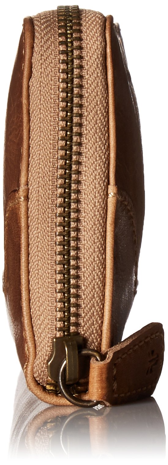 Frye Women's Leather Melissa Zip Wallet, Beige, One Size - Image 3